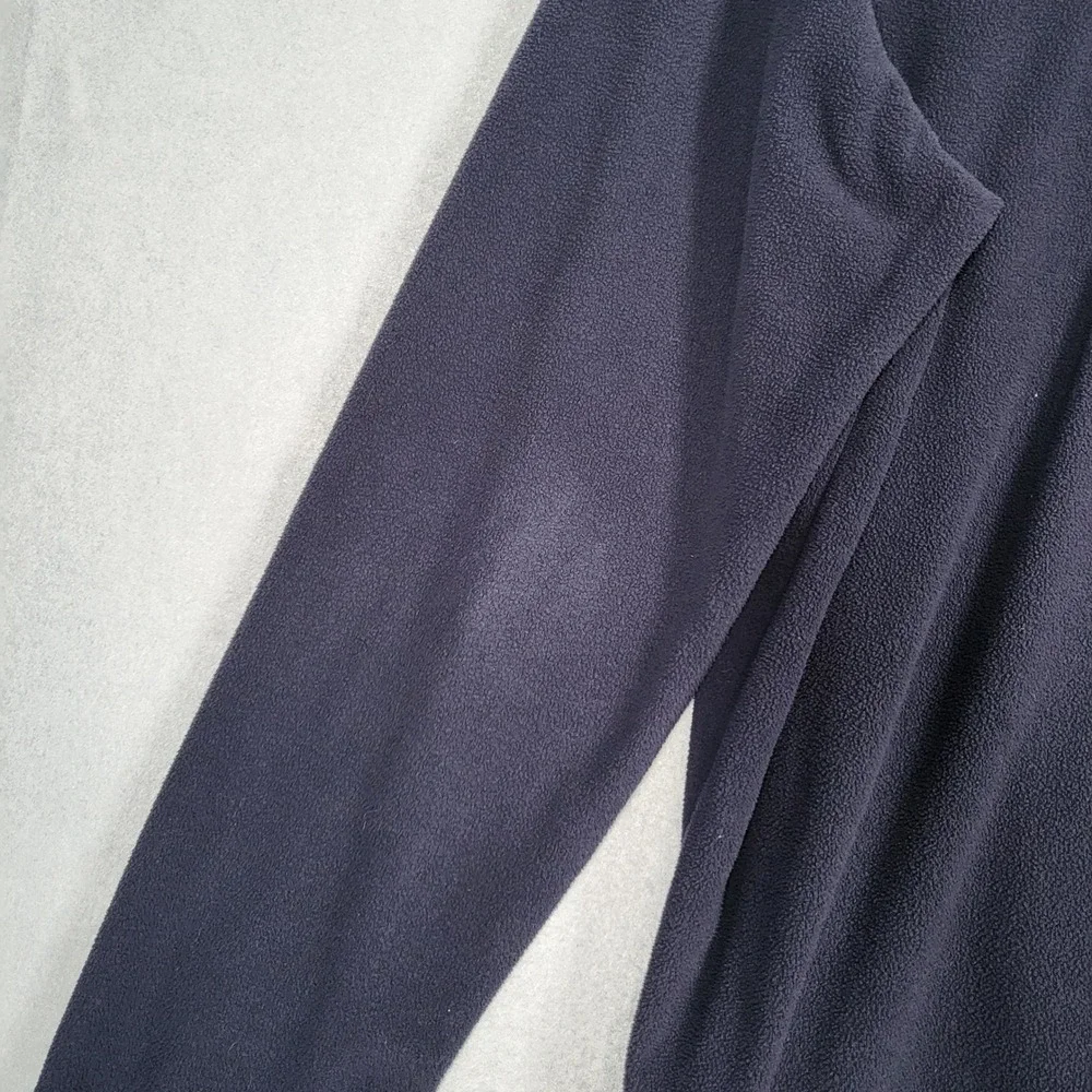 The North Face Sweatshirt Men's L Navy Blue Fleece 1/4 Zip Mock Neck Outdoor Cas